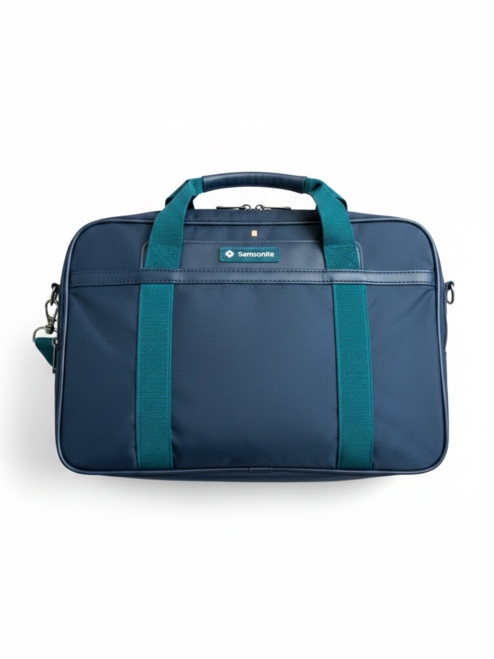 Samsonite Laptop Briefcase Travel Tech Bag Office Work Blue Nylon OS